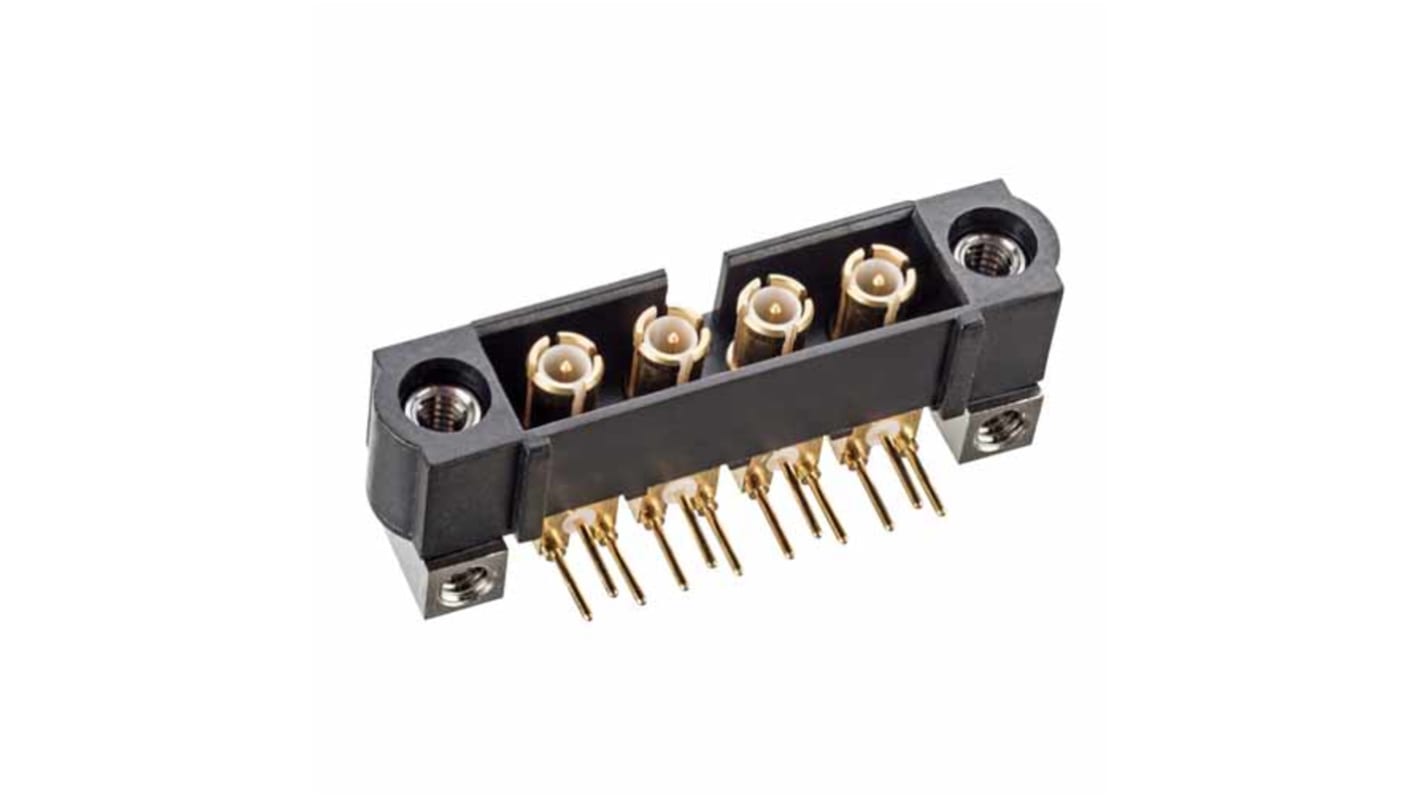 Gniazdo PCB 4 -pinowe raster: 4mm Złącze przelotowe Poziomy Montaż na płytce drukowanej