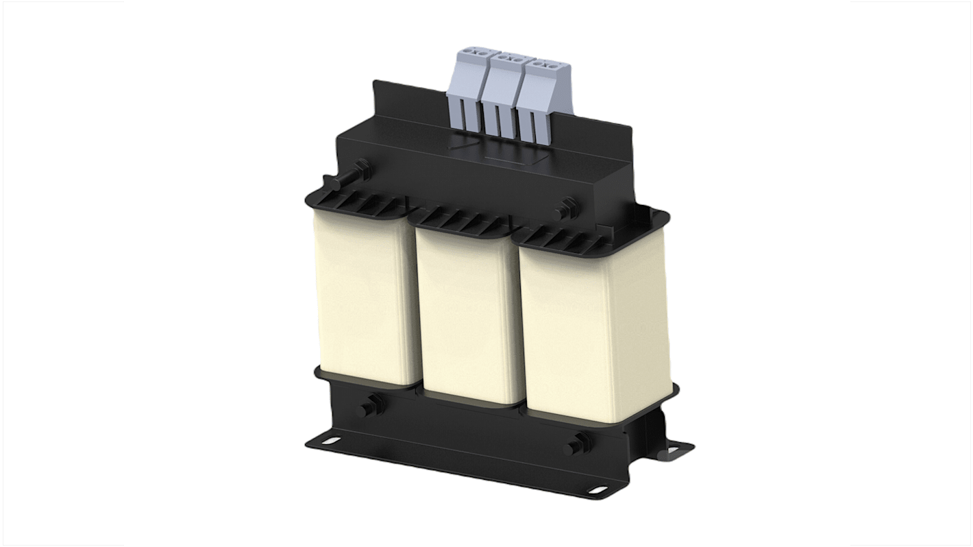 TE Connectivity 三相电源滤波器, 15A, 480 V 交流, 50 / 60Hz, 底盘安装, 端子排接端, CORCOM RPQ系列