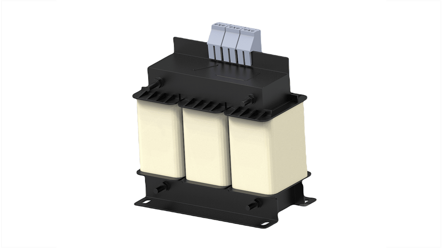 TE Connectivity 三相电源滤波器, 26A, 480 V 交流, 50 / 60Hz, 底盘安装, 端子排接端, CORCOM RPQ系列