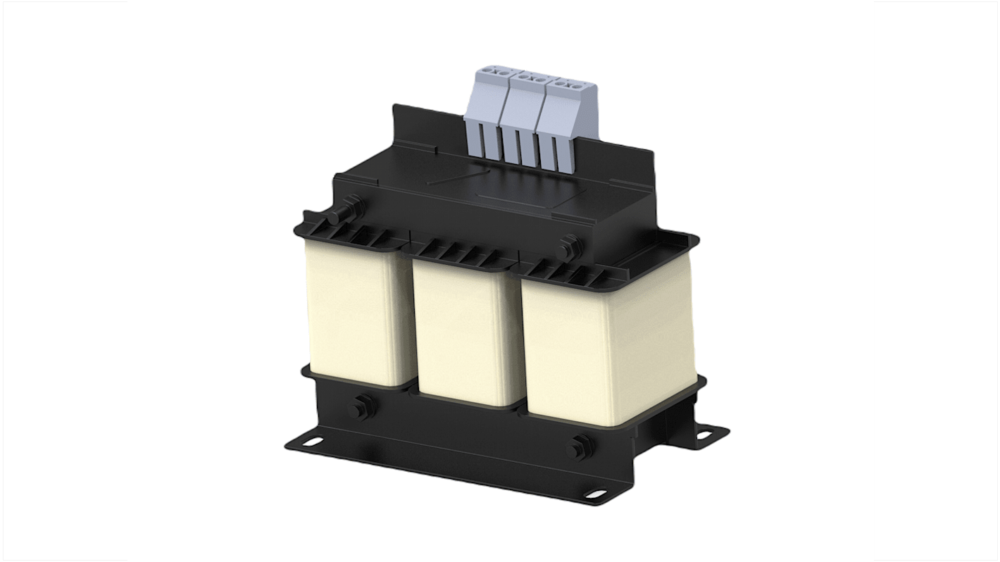 TE Connectivity 三相电源滤波器, 12.03A, 480 V 交流, 50 / 60Hz, 底盘安装, 端子排接端, CORCOM RPQ系列