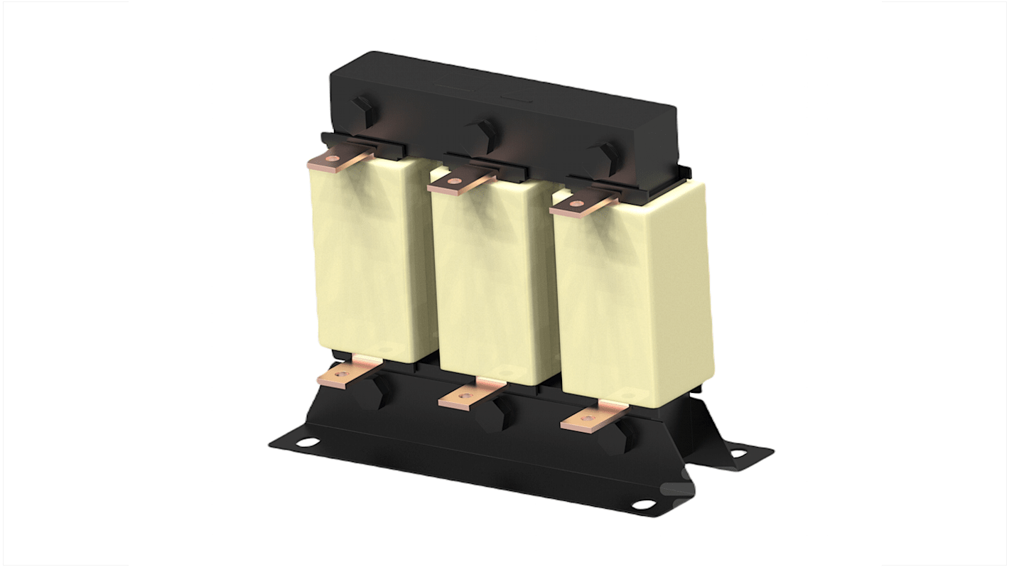 TE Connectivity CORCOM RPQ Serien Netstøjfilter, Chassismontering, 200A, 480 V vekselstrøm, 50 / 60Hz, Terminering: