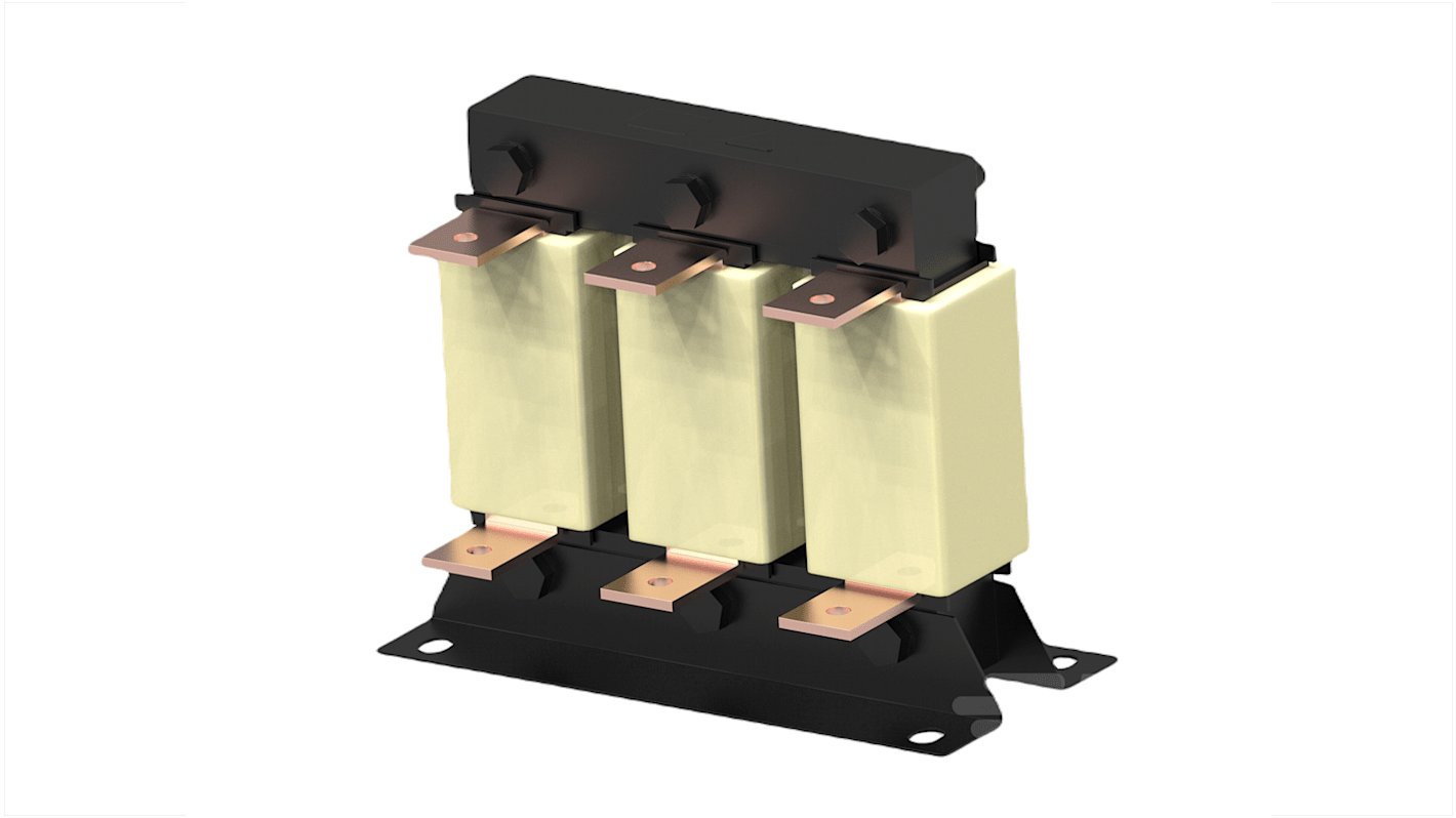 TE Connectivity 三相电源滤波器, 211.7A, 480 V 交流, 50 / 60Hz, 底盘安装, 母线条接端, CORCOM RPQ系列