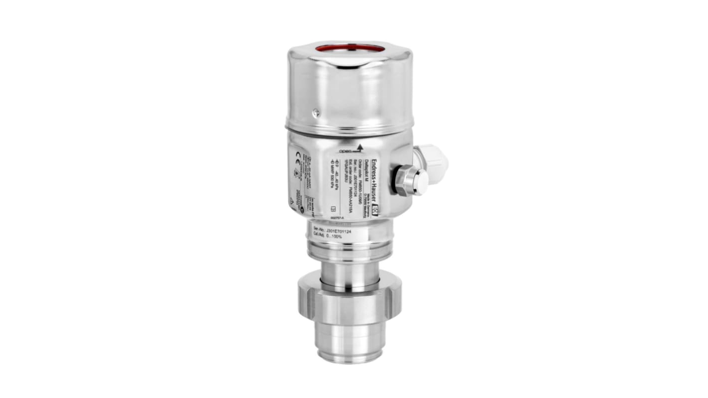 Endress+Hauser Deltapilot FMB50 Series Compact Pressure Sensor Level Sensor, Universal Adapter, Stainless Steel Body,