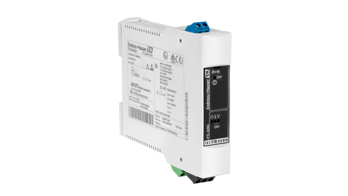 Endress+Hauser Nivotester FTL325N Series Vibronic Point Level Detection Level Sensor, DIN Rail, Polycarbonate,