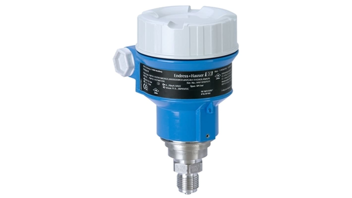 Endress+Hauser Cerabar PMP51 Series Pressure Sensor, 15psi Min, 6000psi Max, Absolute, Gauge Reading