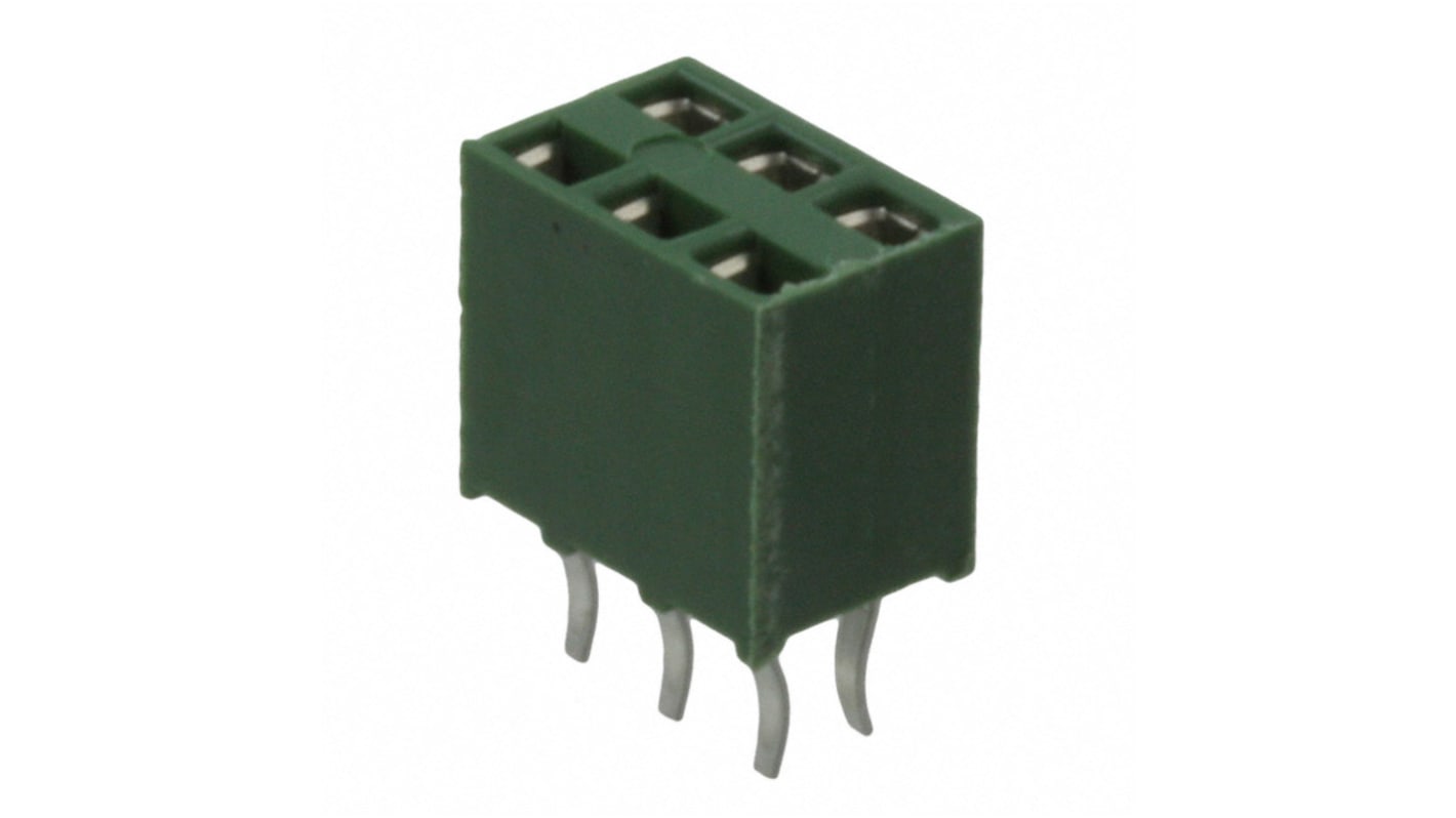 Involucro TE Connectivity, 3 vie, 2 file, passo 2.54mm