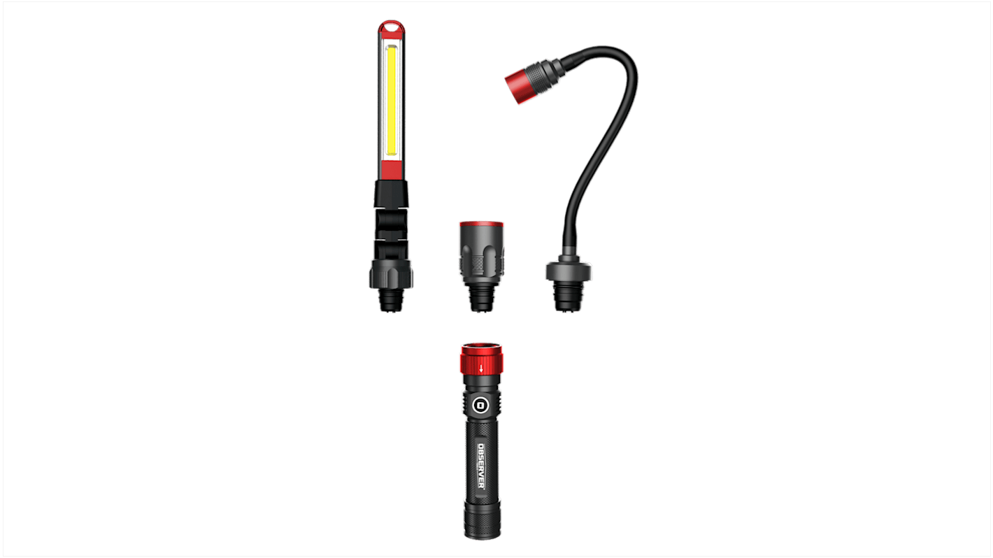 Observer Tools OBS-3L1 LED Lygte 1000 lm, Genopladelig, USB-C