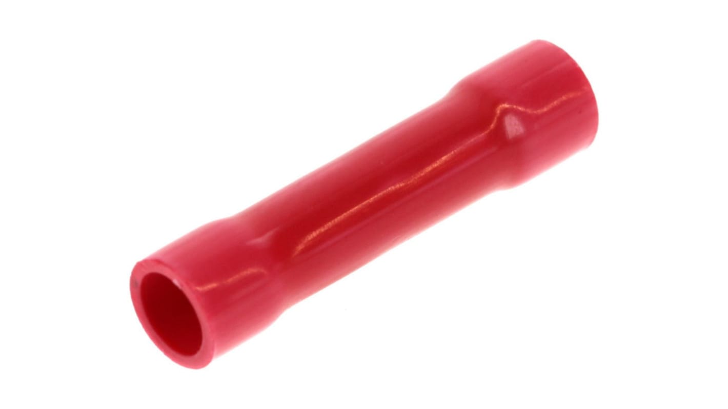 Molex, 19154 Butt Splice Splice Connector, Red, Insulated, Tin AWG