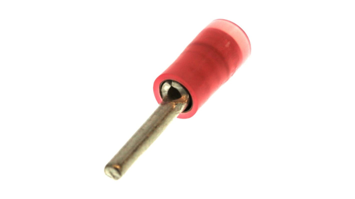 Molex, 19213 Yes, Tin Crimp Pin Connector, 22AWG to 18AWG, 9.91mm Pin Length, Red