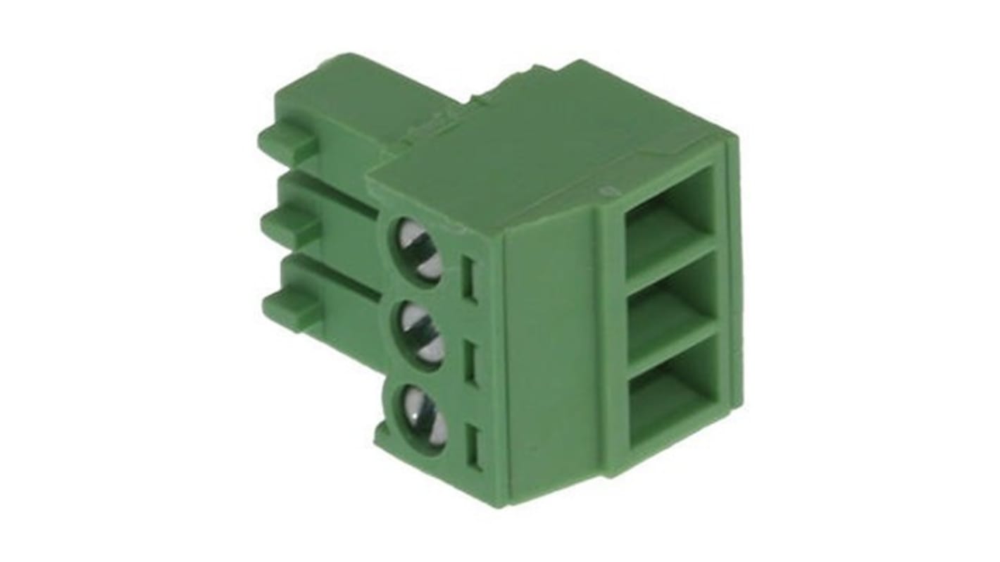 Molex 3p插拔式接线端子 水平插头, 3.5mm间距, 39500系列