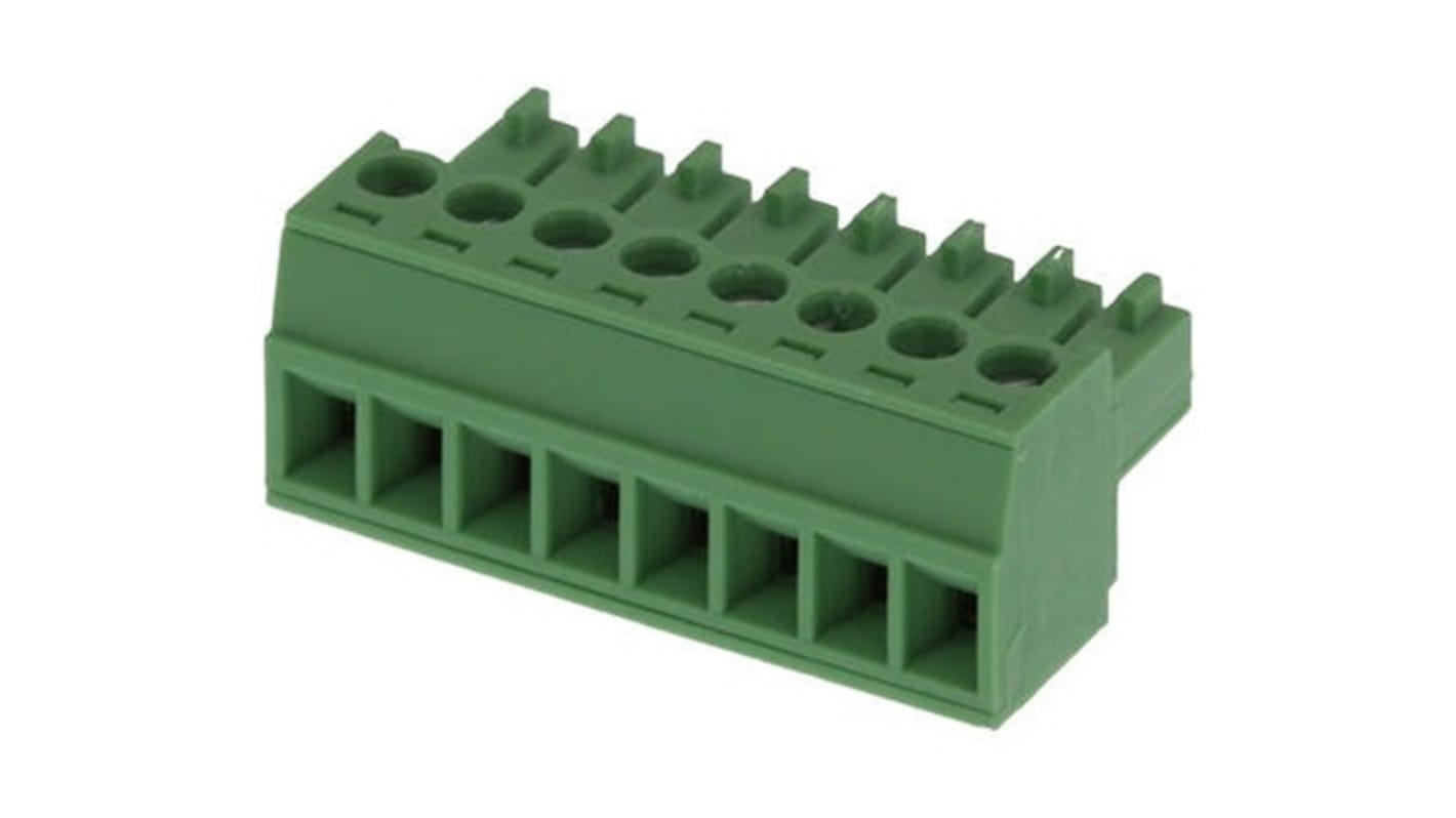 Molex 8p插拔式接线端子 水平插头, 3.5mm间距, 39500系列