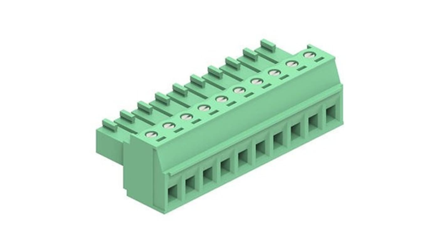 Molex 3.81mm Pitch 10 Way Horizontal Pluggable Terminal Block, Plug