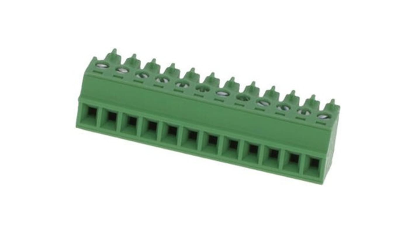 Molex 3.81mm Pitch 12 Way Horizontal Pluggable Terminal Block, Plug