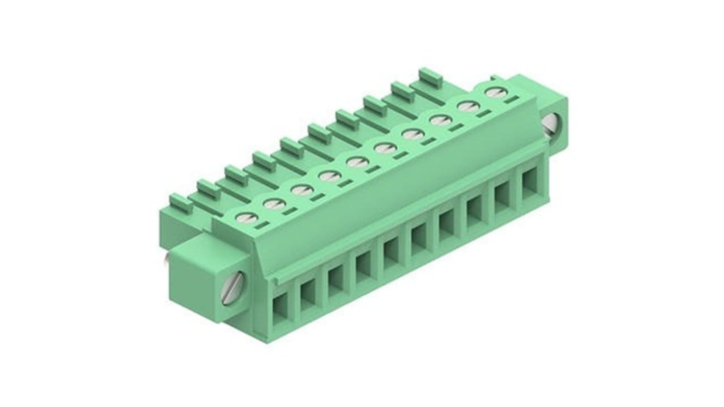 Molex 3.81mm Pitch 10 Way Horizontal Pluggable Terminal Block, Plug