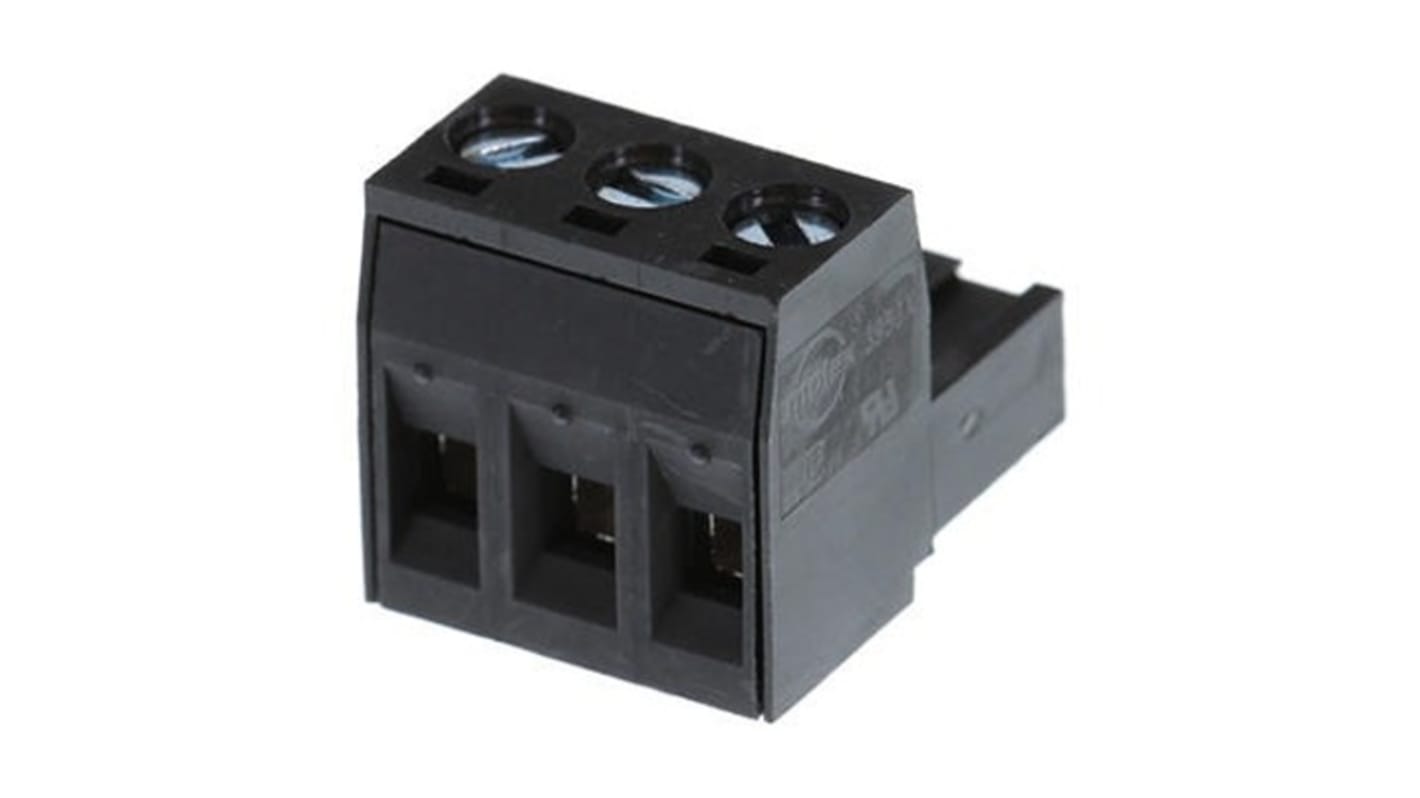 Molex 5.08mm Pitch 3 Way Horizontal Pluggable Terminal Block, Plug