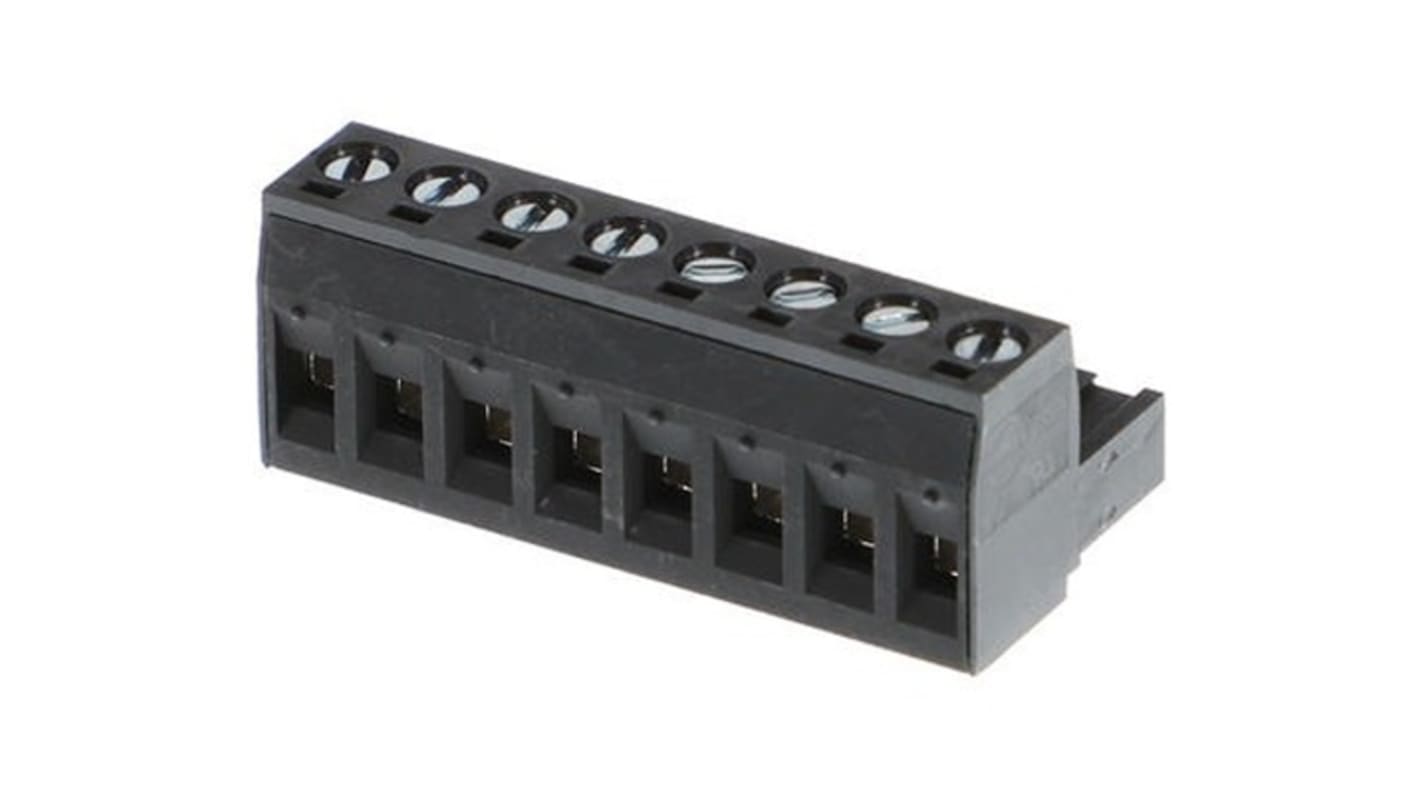 Molex, 5.08mm Pitch, 39530, 8 Way, Horizontal, Pluggable Terminal Block, Plug, 395300008