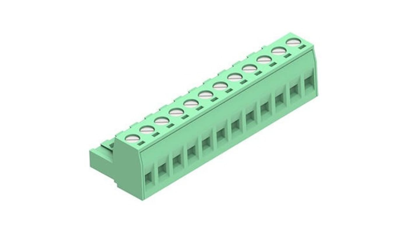Molex, 5.08mm Pitch, 39530, 12 Way, Horizontal, Pluggable Terminal Block, Plug, 395305012