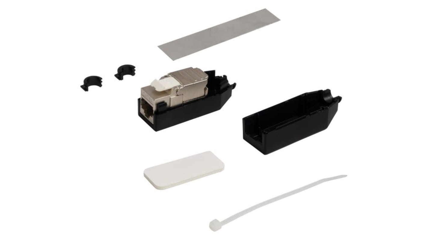 Connettore Ethernet Connettore femmina TUK Limited Cat6a, 8 vie, Montaggio su cavo