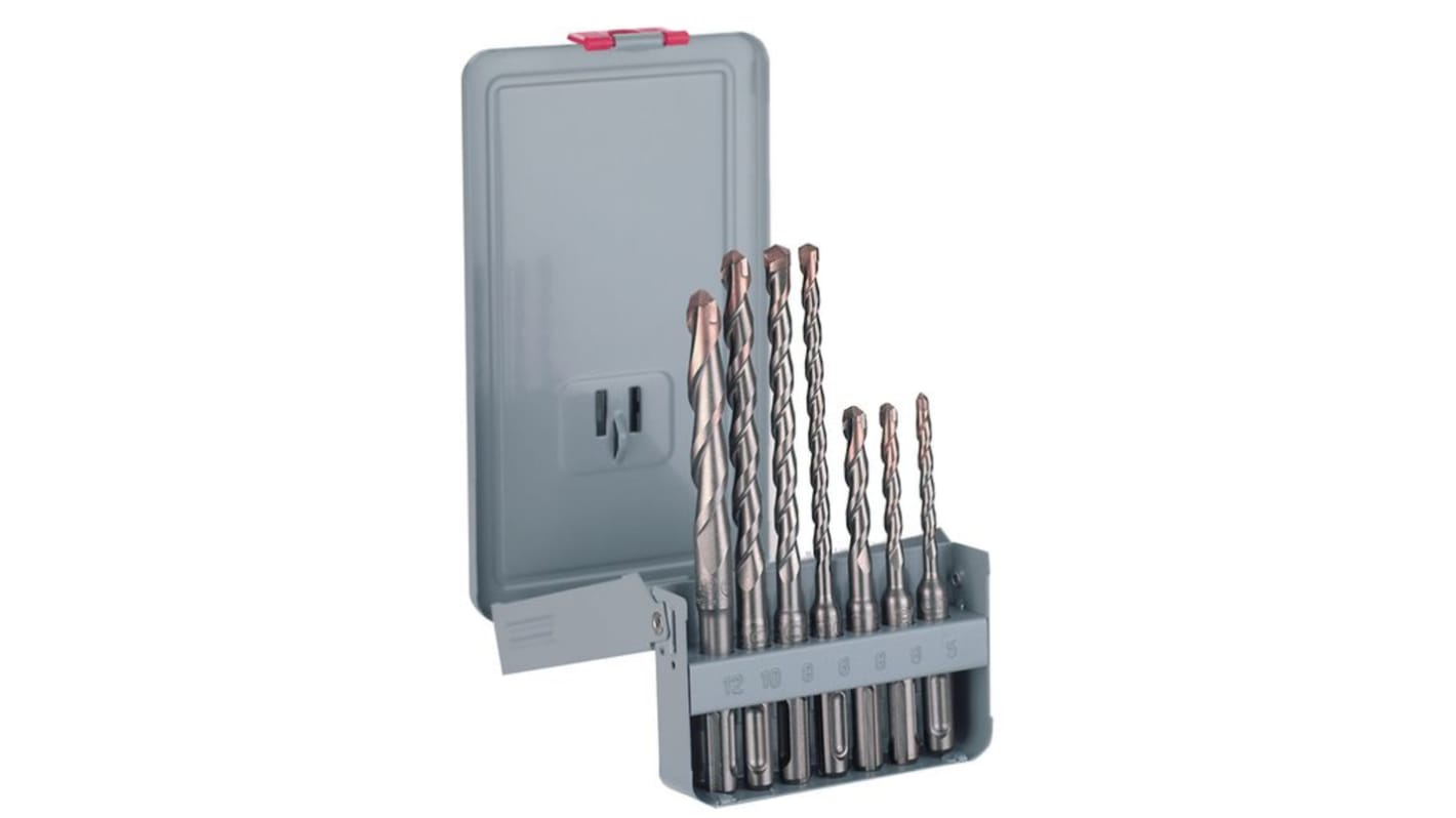 Set punte per trapano C.A.T.U in Lega di cromo, nichel e molibdeno, Ø da 5mm a 12mm, 7 pezzi