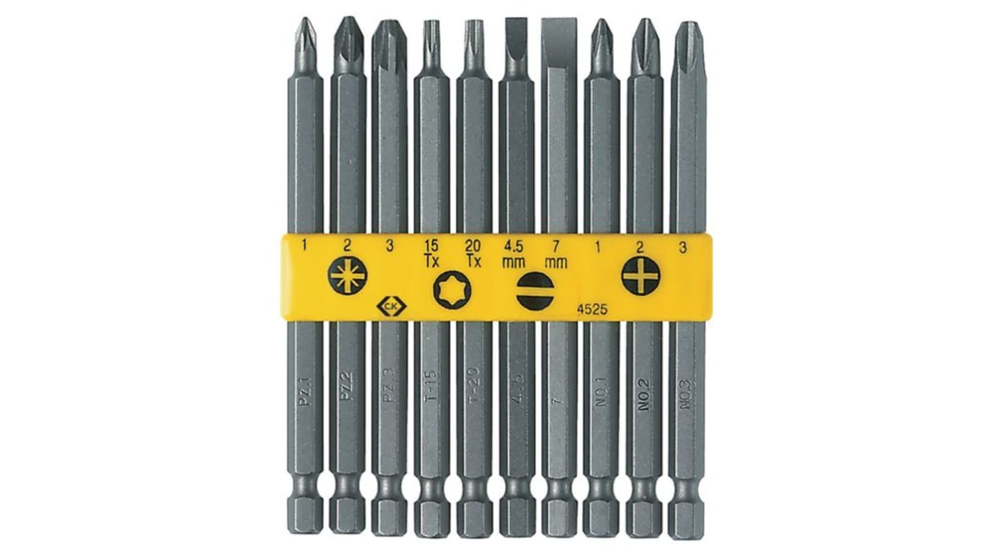 C.A.T.U Phillips, Pozidriv, Slotted, Torx 10 Pieces