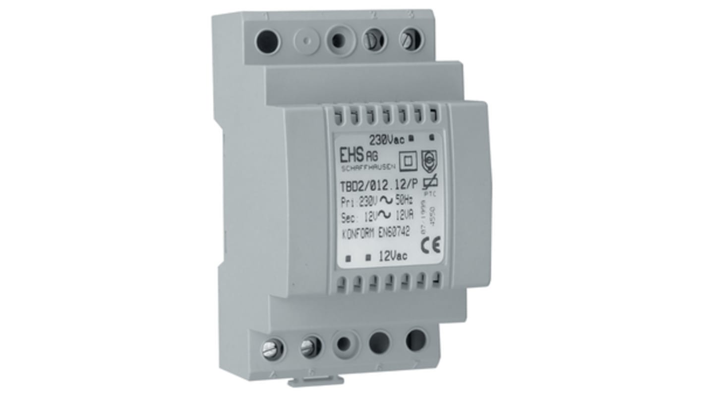 Comatec 24VA DIN Rail Transformer, 230V ac Primary, 24V ac Secondary