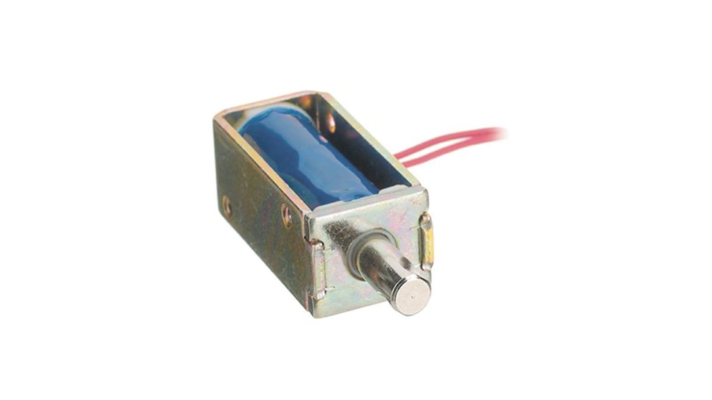 Lineární solenoid, řada: TDS Series, dc, 24 V DC, 26X20X36,8 mm, 3,4 W