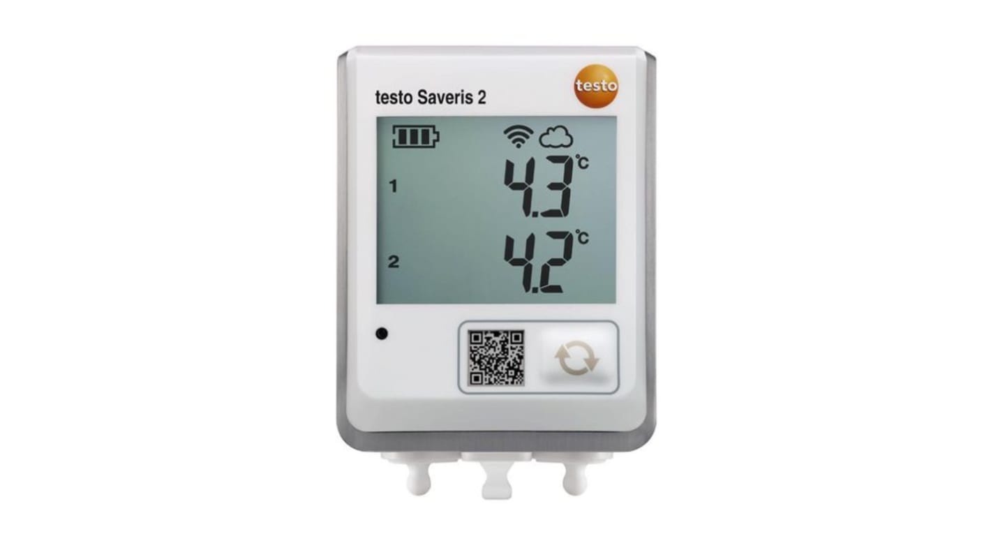 Testo TESTO SAVERIS 2-T2 Temperature & Humidity Data Logger, USB / WiFi