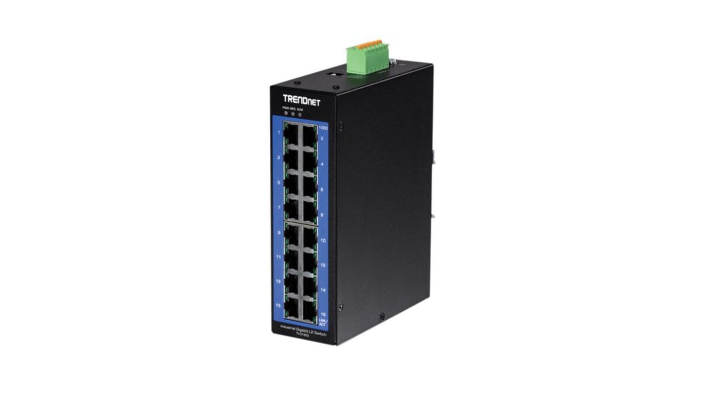 Trendnet Managed Ethernet-switch, med 16 Porte