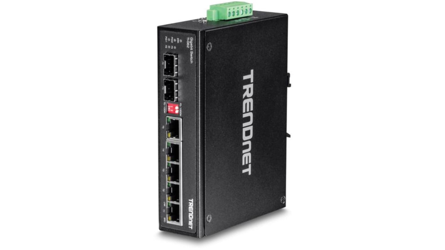 Trendnet Unmanaged Industriel Ethernet-switch, med 7 Porte