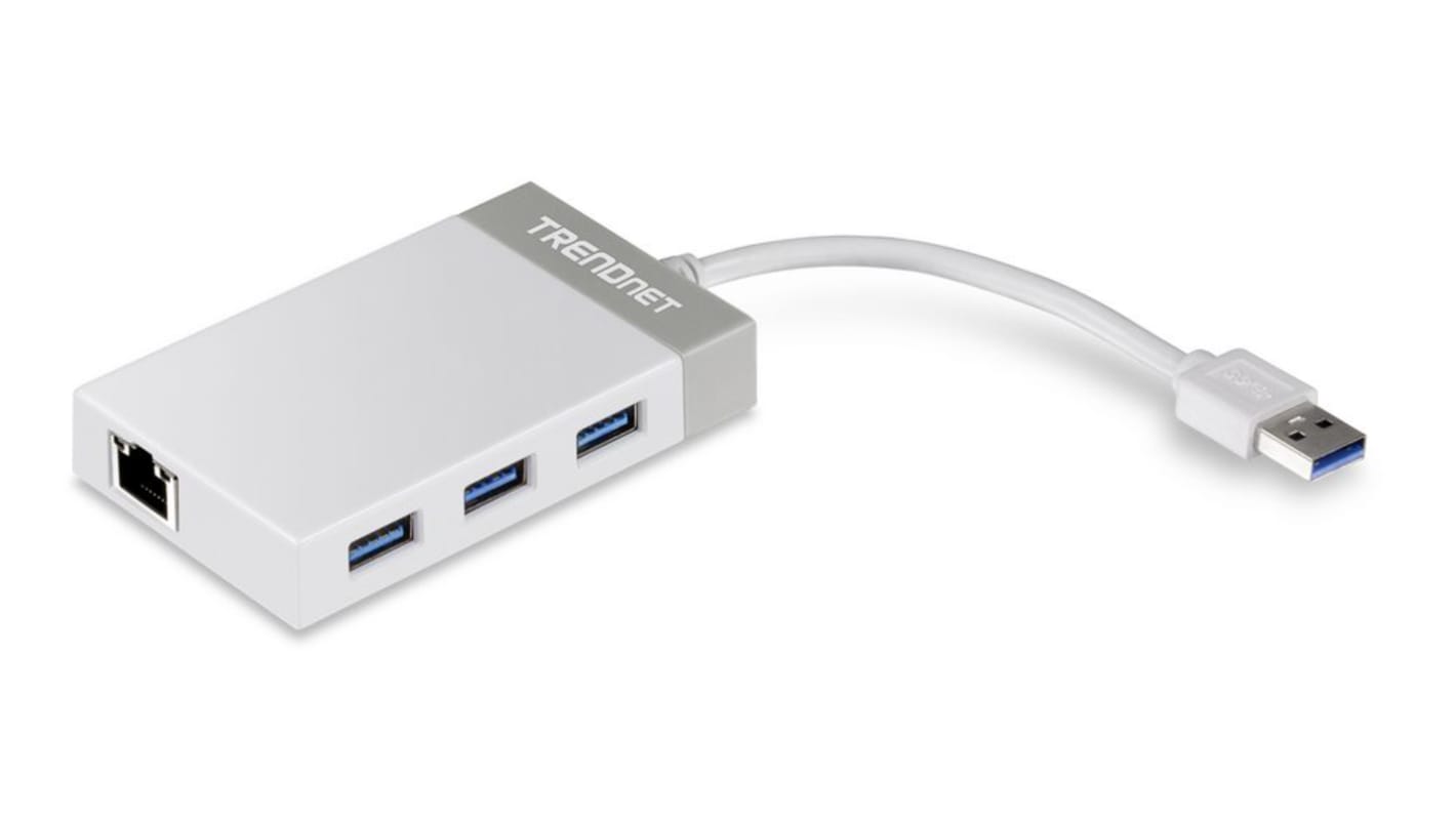 Trendnet, USB 3.0-hub, USB 3.0 RJ45 3 USB-bus USB A