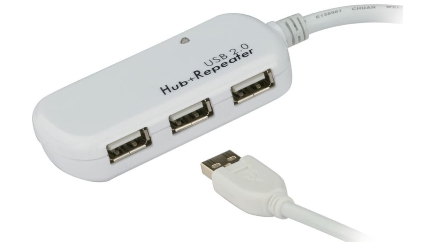 Koncentrator USB 2.0 USB 2.0 UE2120H USB 4 Magistrala USB USB A, Aten
