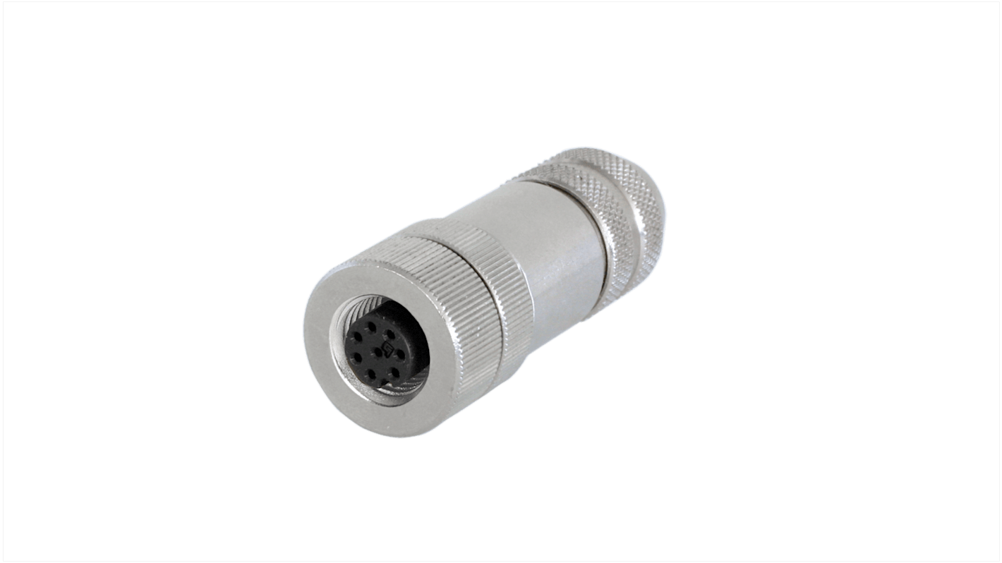Kubler Industrial Circular Connectors, 8 Contacts, Cable Mount, M12 Connector, Socket, Female, IP67, 05.CMB Series