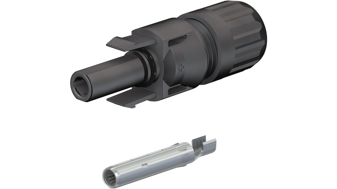 Staubli Cable Coupler MC4 Series, Female, Panel Mount Solar Connector, Cable CSA, 2.5mm², Rated At 22.5A, 1 kV PV-KBT4