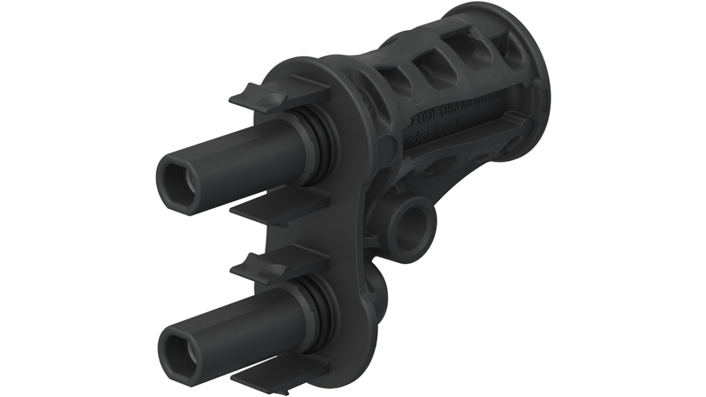 Staubli MC4-Evo 2 Series, Female, Panel Mount Solar Connector, Rated At 60A, 1.5 kV PV-AZB4