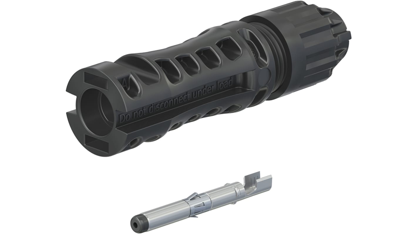 Staubli MC4-Evo 2 Series, Male, Panel Mount Solar Connector, Cable CSA, 2.5mm², Rated At 39A, 1.5 kV PV-KST4