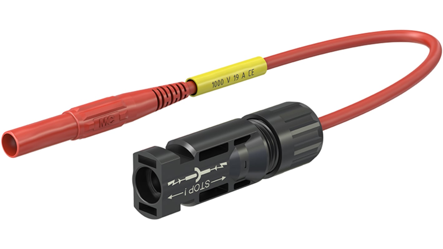 Staubli PV-AMLS4 Series, Solar Test Lead Rated At 19A, 1 kV