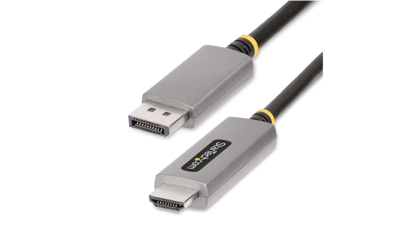 StarTech.com Male DisplayPort to Male HDMI, PVC Display Port Cable, 4K @ 144 Hz, 2m