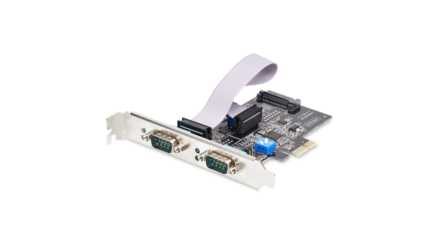 Karta szeregowa, RS232, RS422, RS485, l. portów: 2, 921.6kbps, FIFO: 256 bajtów, magistrala: PCIe, Szeregowe