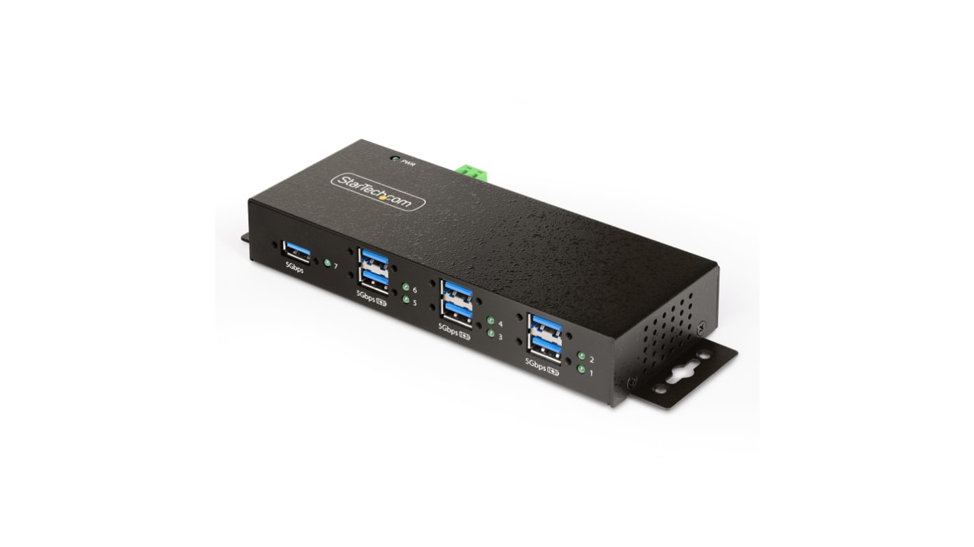 StarTech.com 7 Port USB 3.2 USB A  Hub, 5.9 x 8.4 x 2in