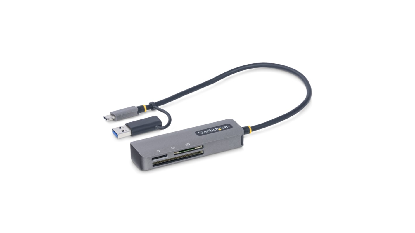 StarTech.com 3 port USB 3.0 Memory Card Reader for CF, MicroSD, SD Memory Cards