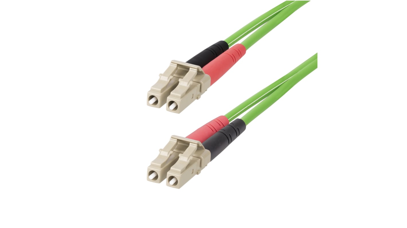 Cable de fibra óptica StarTech.com OM5, con A: LC, con B: LC, long. 3m Verde