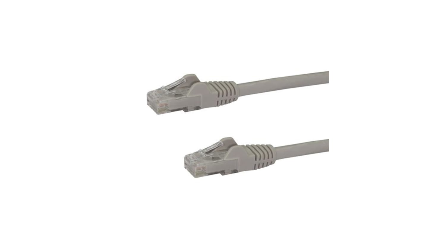 StarTech.com Cat6 Straight Male RJ45 to Straight Male RJ45 Ethernet Cable, Grey PVC Sheath, 75ft, CMG Rated