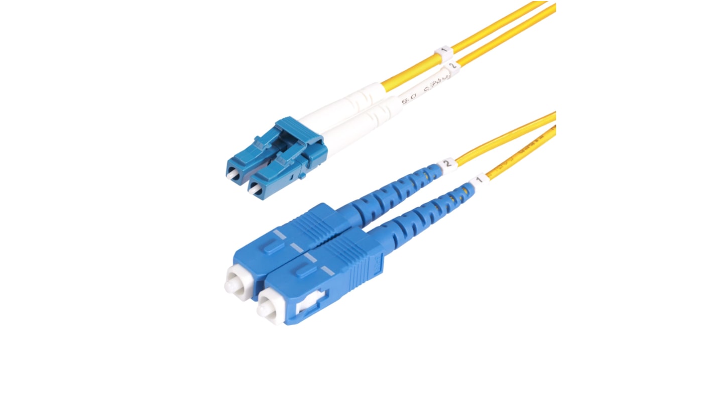 StarTech.com LWL-Kabel 1m Single Mode Verlegekabel Gelb LC SC