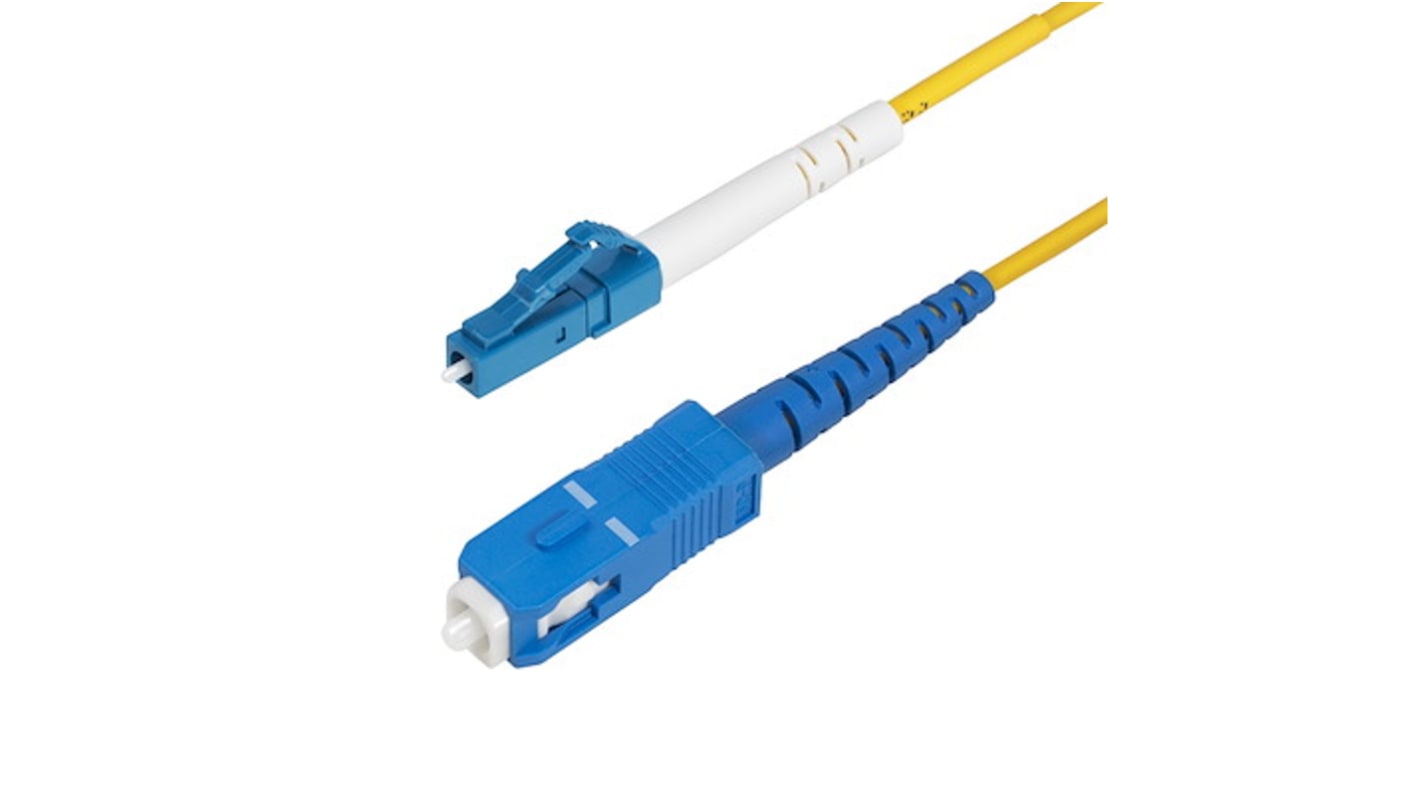 Cable de fibra óptica StarTech.com OS2, con A: LC, con B: SC, long. 2m Amarillo