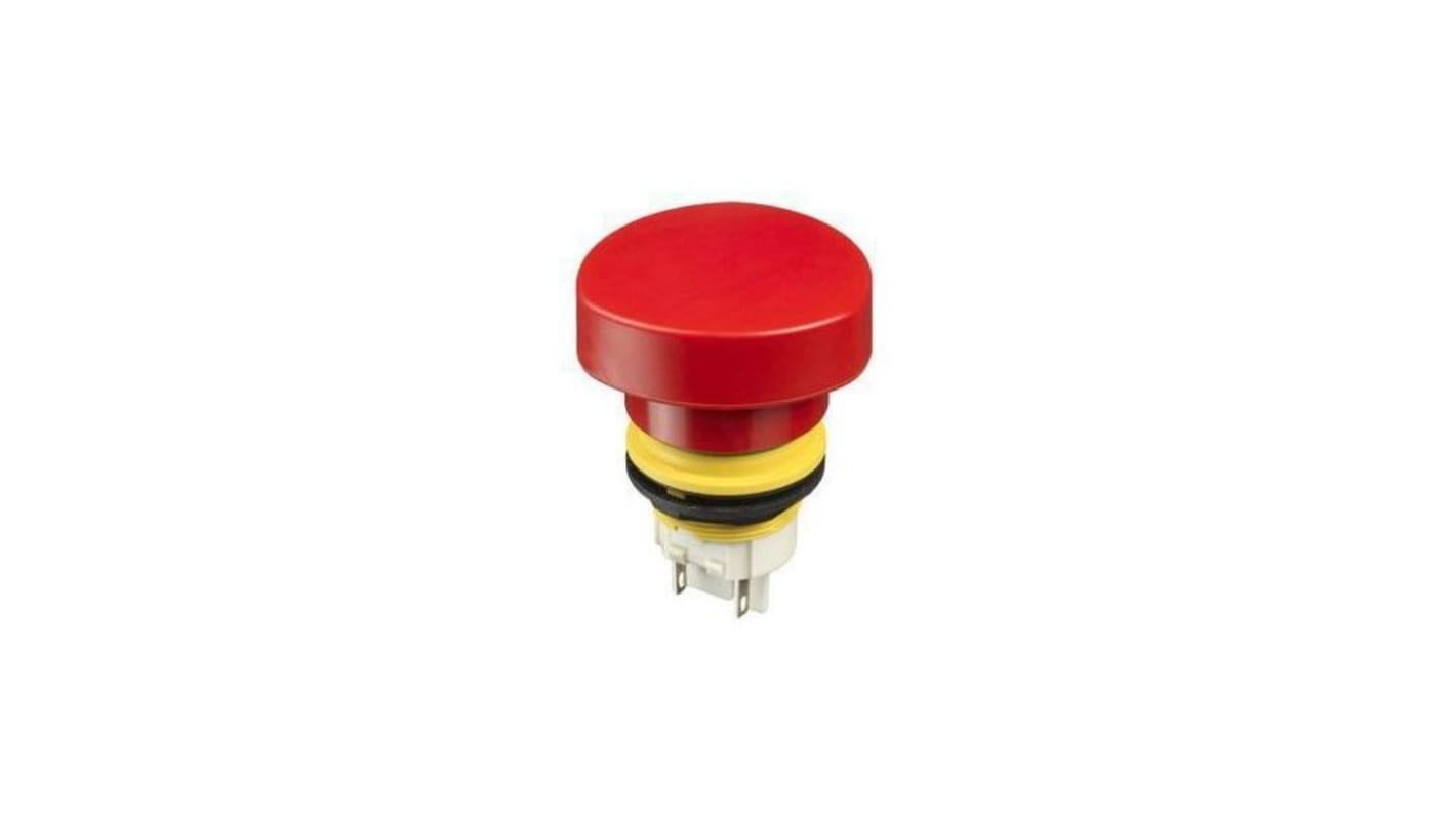 Seta de emergencia APEM serie EC Series, Un solo polo normalmente cerrado, Ø de montaje 22mm, IP65