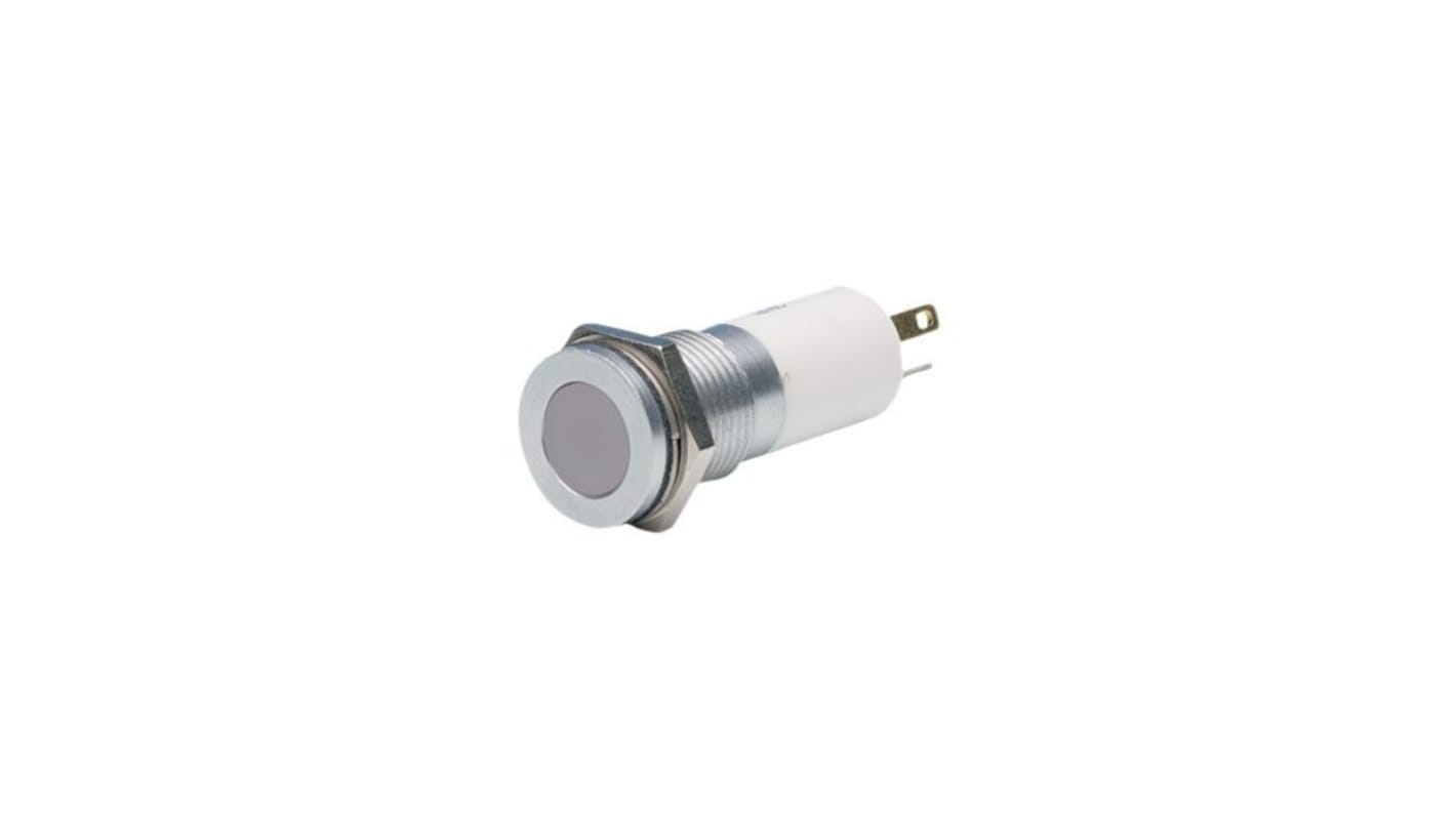 Lampka kontrolna do montażu panelowego 24V dc Zielony, Czerwony, Żółty 16mm LED Faston, oczko lutownicze APEM