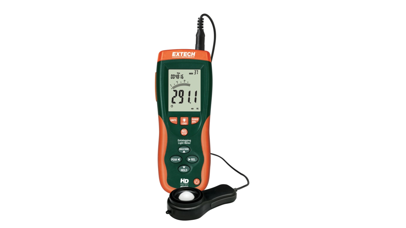 Extech HD450 Luxmeter, bis 400Klx, 0,1 lx, ±5 %