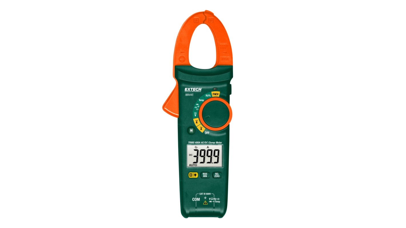 Pinza amperometrica c.a.-c.c. Extech MA445, Max 400A ca, Max 600V cc