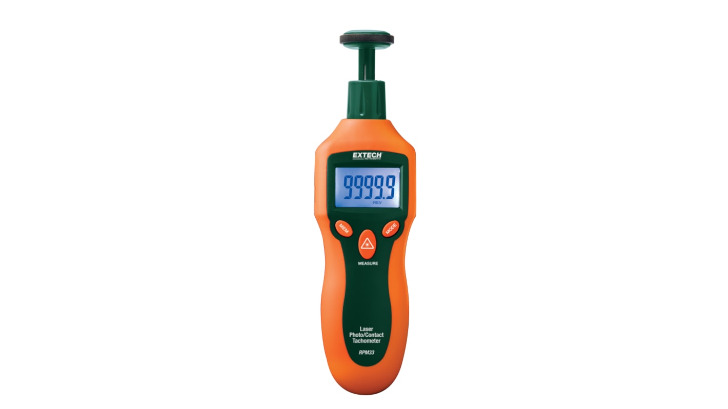 Miernik prędkości kątowej Extech maks. prędkość 99999rpm Nickel Copper Alloy, PUR dokładność 0,05 %