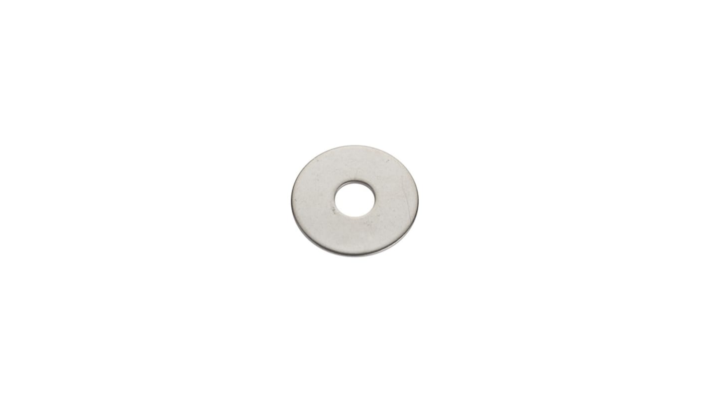 RS PRO Karosseriescheiben für M6 Schrauben A2 304 Flach- x M6 x 40.0mm, Edelstahl